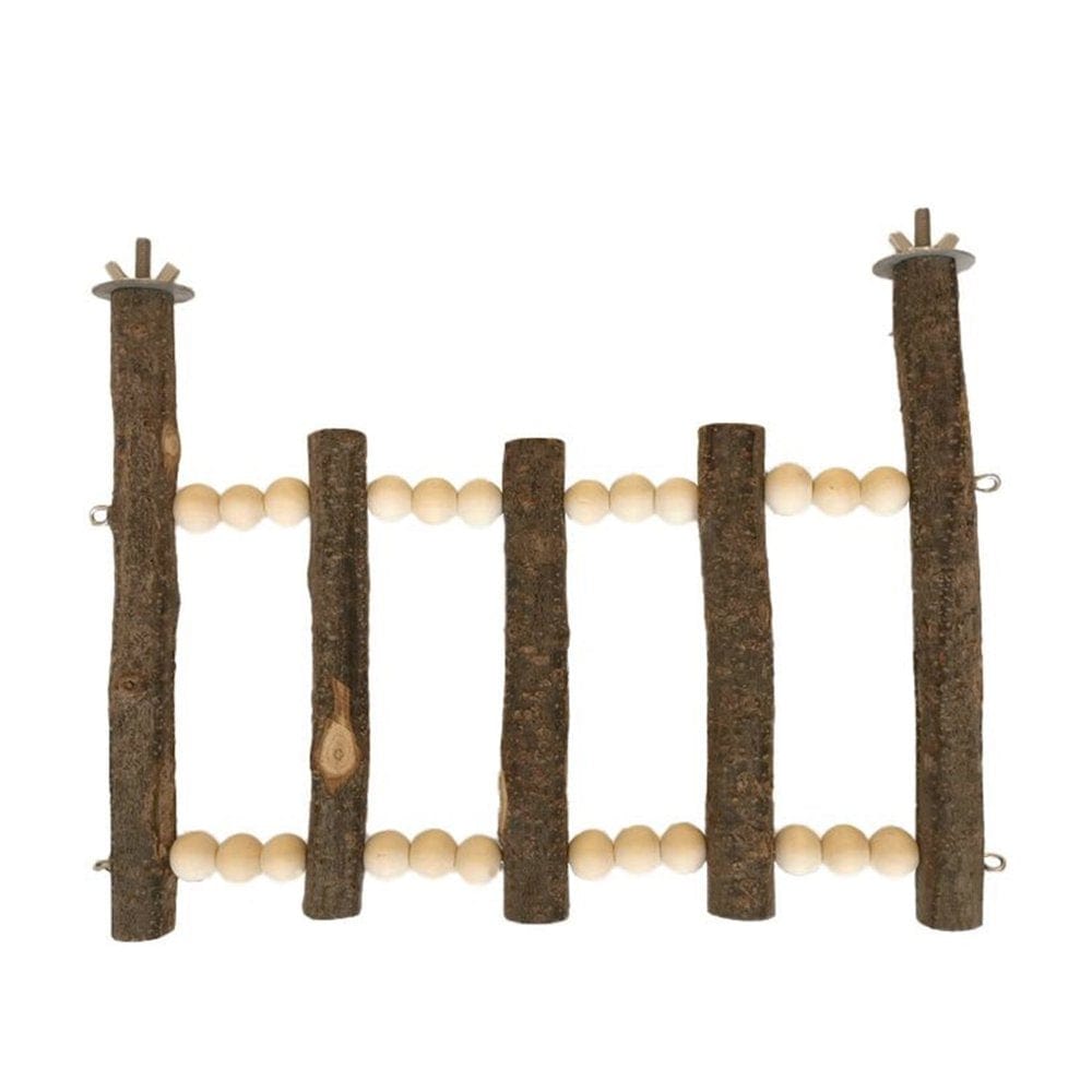 Xuanyupet Bird Stand Bite Resistant Easy to Disassemble Various Angle Installation Natural Materials Climb and Play Perched Portable Pet Bird Parrot Wooden Ladder for Indoor Animals & Pet Supplies > Pet Supplies > Bird Supplies > Bird Ladders & Perches Xuanyupet Wooden ColorL  