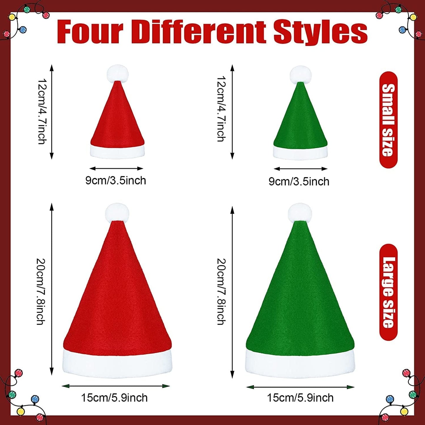 Xuniea Cat Christmas Hats 4 Pieces Plaid Dog Santa Hats Small Animal Hats Pet Christmas Hats Cat and Dog Pet Costumes 5.5 X 7.8 Inch, 3.5 X 4.3 Inch (Red, Green,Classic Pattern) Animals & Pet Supplies > Pet Supplies > Dog Supplies > Dog Apparel Xuniea   