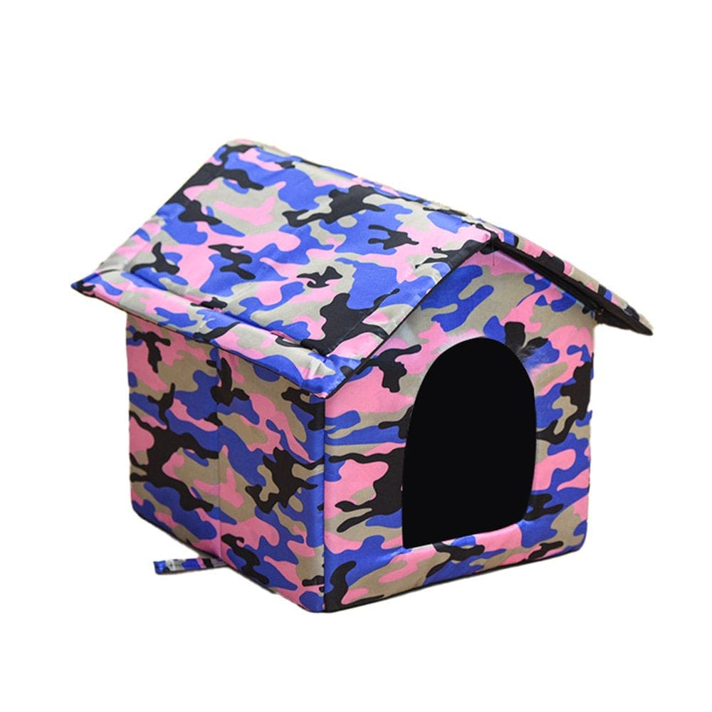 Xunyuan Pet House Exquisite Large Space Comfortable Portable Warm Cat Thickened Nest Dog House for Home Use Animals & Pet Supplies > Pet Supplies > Dog Supplies > Dog Houses Xunyuan Pink  