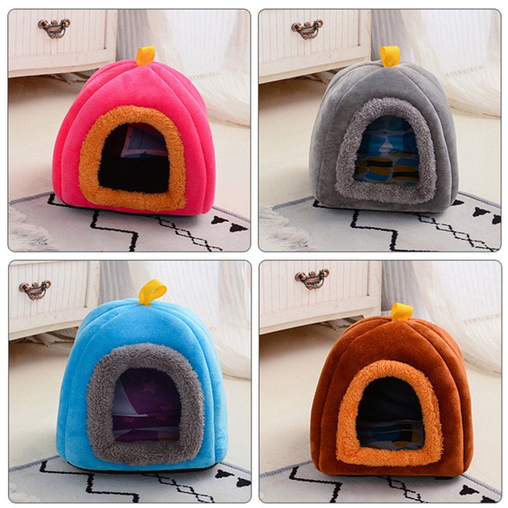 XWQ Hamster Nest with Handle Keep Warm Pet Bed Small Animal Cave Bed Winter House Pet Supplies Animals & Pet Supplies > Pet Supplies > Small Animal Supplies > Small Animal Bedding XWQ   