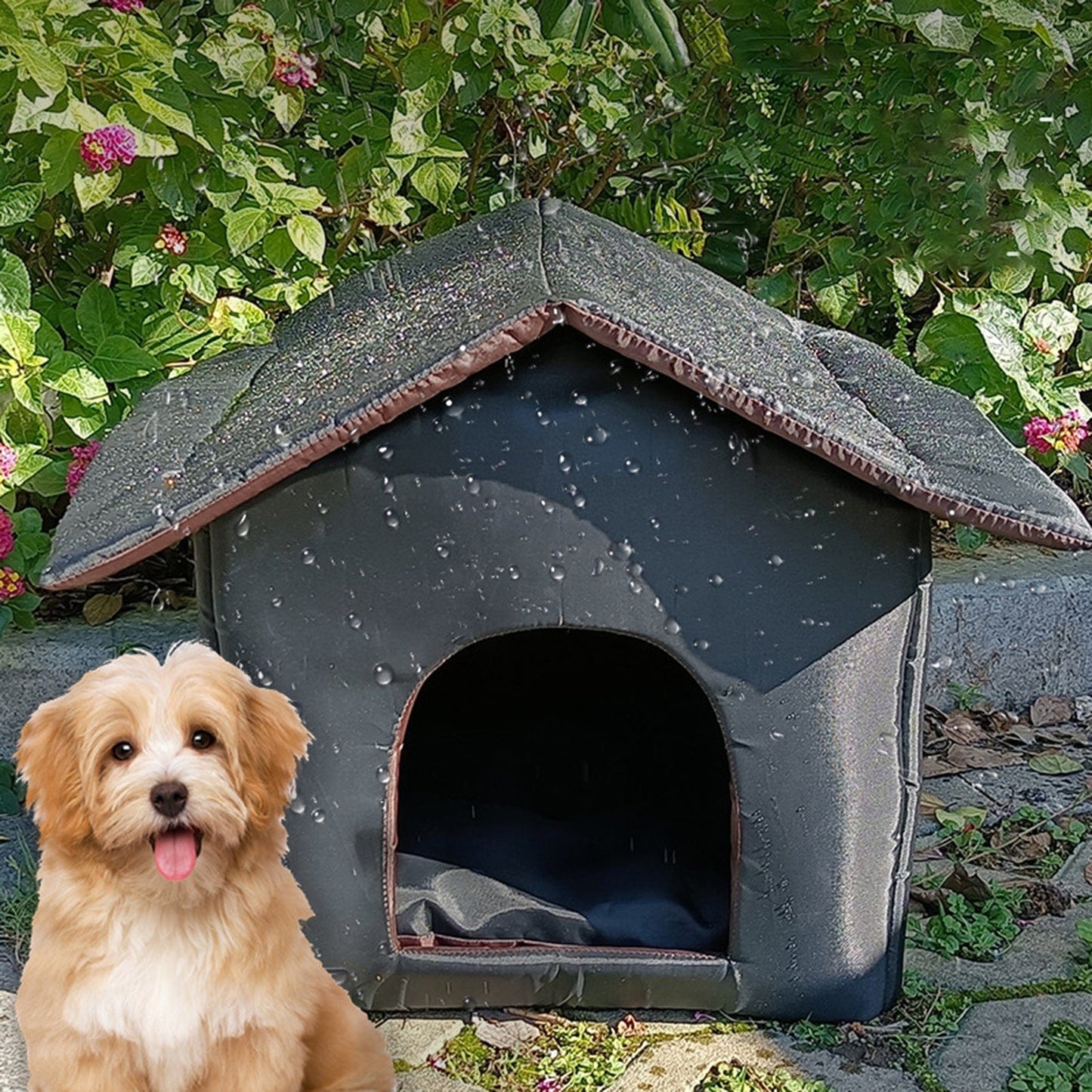 XWQ Pet House Waterproof Detachable Oxford Cloth Comfortable Winter Cat Kitten Shelter for Outdoor Animals & Pet Supplies > Pet Supplies > Dog Supplies > Dog Houses XWQ   