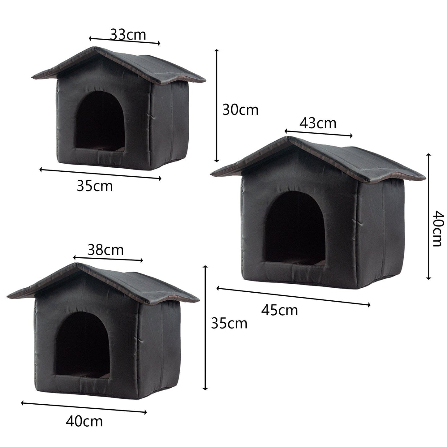 XWQ Pet House Waterproof Detachable Oxford Cloth Comfortable Winter Cat Kitten Shelter for Outdoor Animals & Pet Supplies > Pet Supplies > Dog Supplies > Dog Houses XWQ   