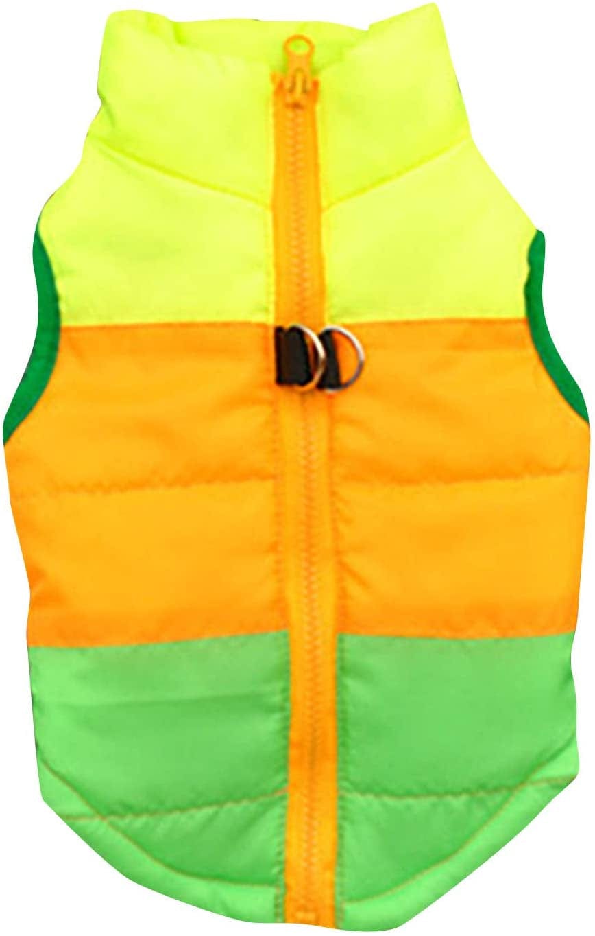 Xx Small Dog and Leash Clothing Padded Buckle Dog Out Jacket Towing Padded Vest Pet Clothes Animals & Pet Supplies > Pet Supplies > Dog Supplies > Dog Apparel HonpraD Green Large 