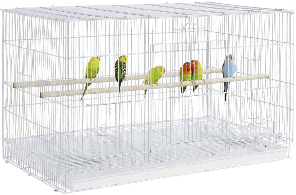 Yaheetech 30'' Length Flight Bird Cage Iron Flight Parrot Cage for Small Parrots Parakeets Cockatiels Budgies Conures Quaker Parrot,Black Animals & Pet Supplies > Pet Supplies > Bird Supplies > Bird Cages & Stands Yaheetech   