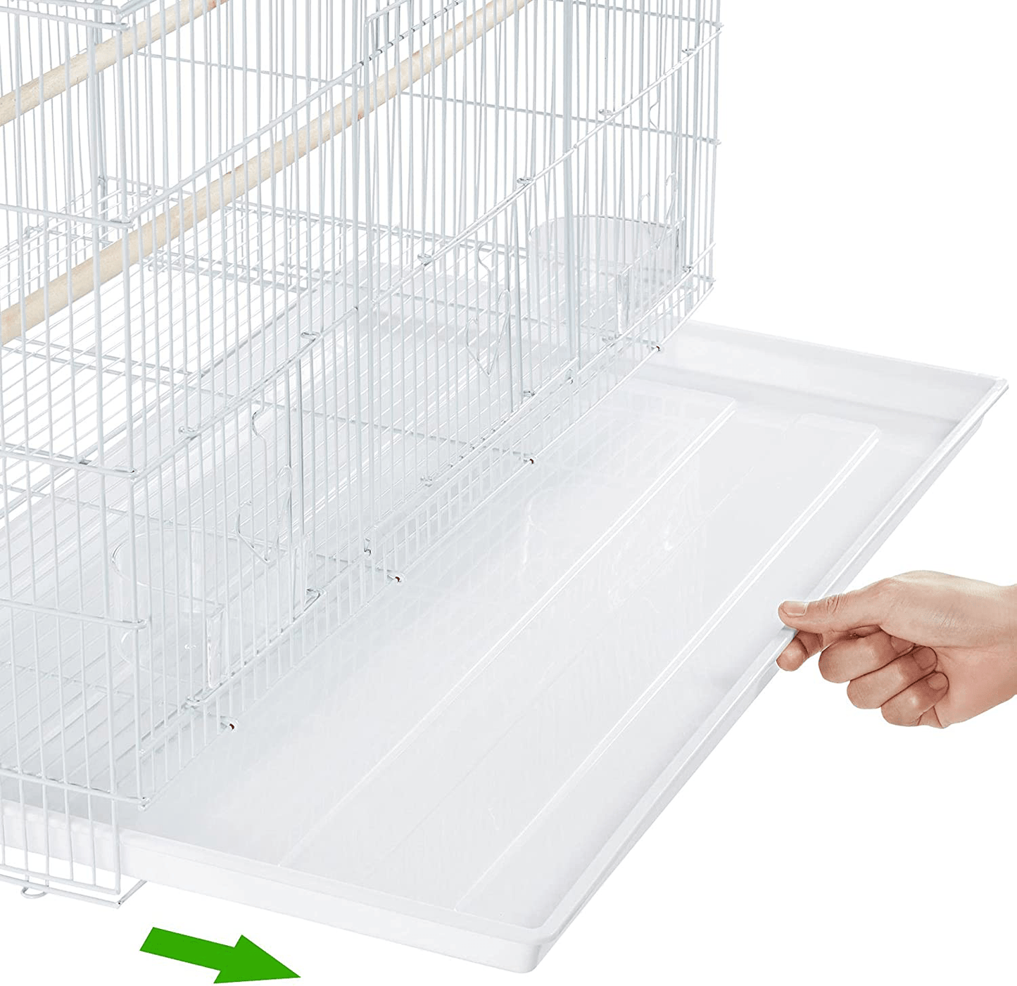 Yaheetech 30'' Length Flight Bird Cage Iron Flight Parrot Cage for Small Parrots Parakeets Cockatiels Budgies Conures Quaker Parrot,Black Animals & Pet Supplies > Pet Supplies > Bird Supplies > Bird Cages & Stands Yaheetech   