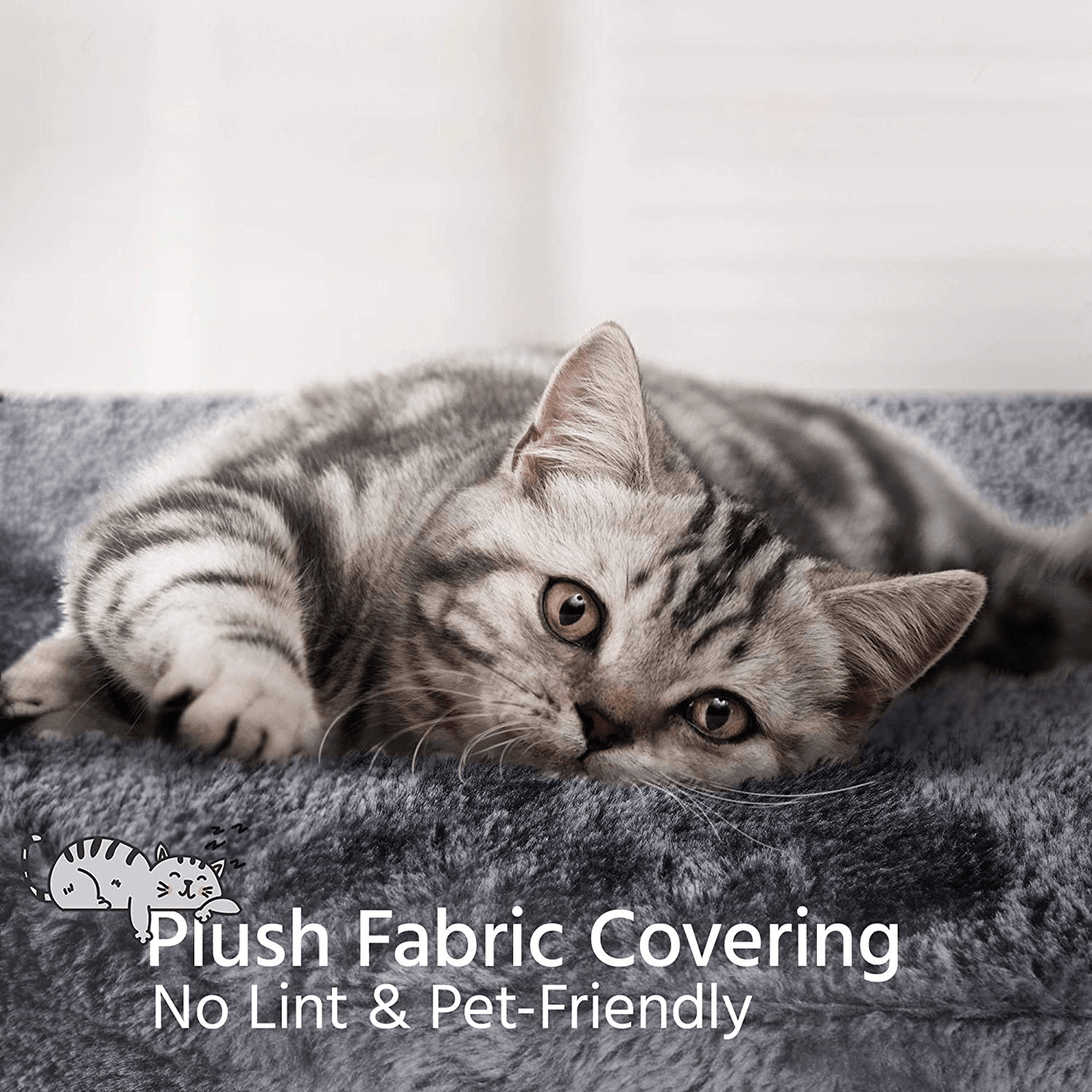 YAHEETECH 38In Cat Tree Tower with Oversized Plush Perch, Sisal-Covered Scratching Posts & Ramp, Basket, Stable Cat Condo Cat Climber Stand for Kittens Cats Pets Animals & Pet Supplies > Pet Supplies > Cat Supplies > Cat Furniture Yaheetech   