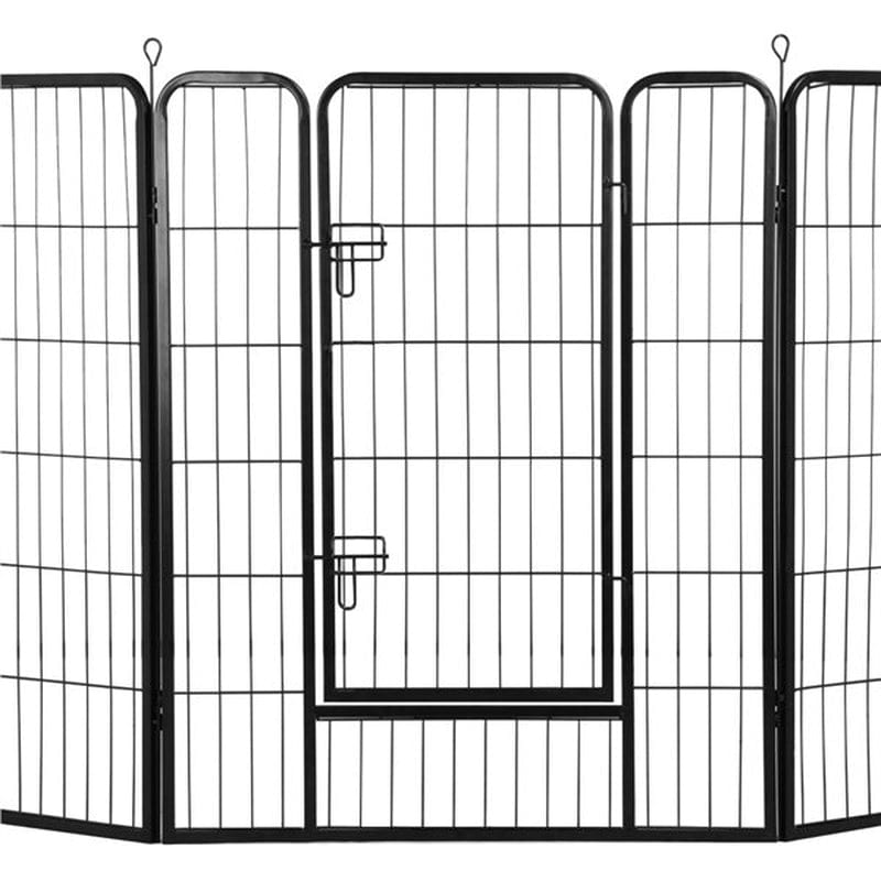 Yaheetech 40"H Heavy Duty Pet Playpen, Black, 8 Panel Animals & Pet Supplies > Pet Supplies > Dog Supplies > Dog Kennels & Runs Yaheetech   