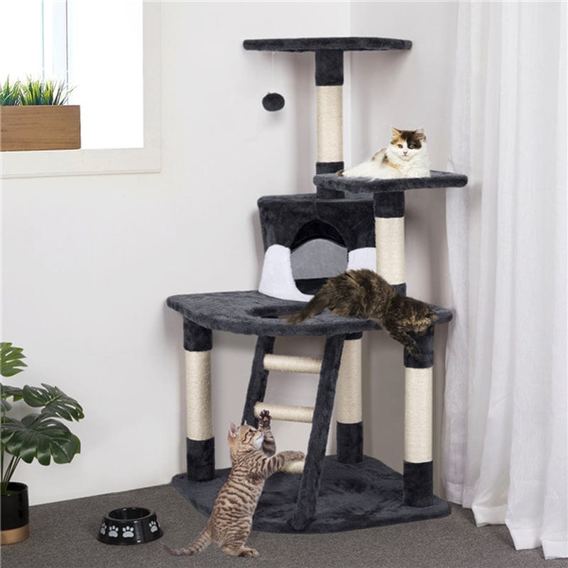 Yaheetech 48'' Cat Tree Scratcher Play House Condo Furniture Bed Post Kitten Pet Play House Animals & Pet Supplies > Pet Supplies > Cat Supplies > Cat Furniture Yaheetech   