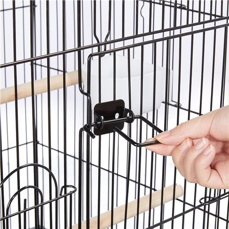 Yaheetech 53.5'' Open Top Standing Bird Cage with Removable Stand Wheels Black Animals & Pet Supplies > Pet Supplies > Bird Supplies > Bird Cages & Stands Yaheetech   