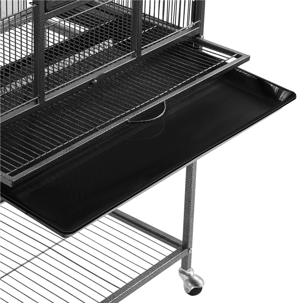 Yaheetech 53.7'' H Rolling Bird Cage W/ Stand for Conures Parakeets Cockatiels,Black Animals & Pet Supplies > Pet Supplies > Bird Supplies > Bird Cages & Stands Yaheetech   