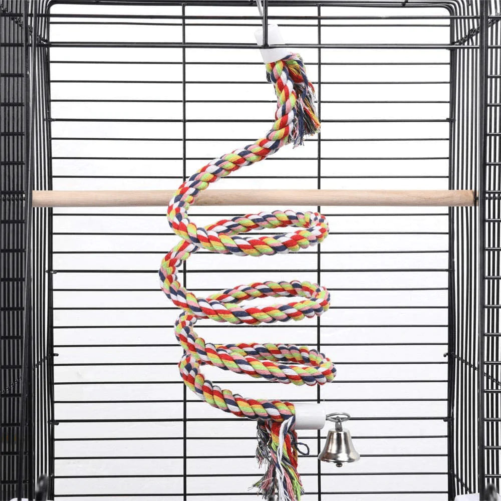 Yaheetech Open Play Top Travel Bird Cage for Conure Sun Parakeet Green Cheek Conure Lovebird Budgie Finch Canary, Small-Size Travel Bird Cage Portable Animals & Pet Supplies > Pet Supplies > Bird Supplies > Bird Cages & Stands Yaheetech   