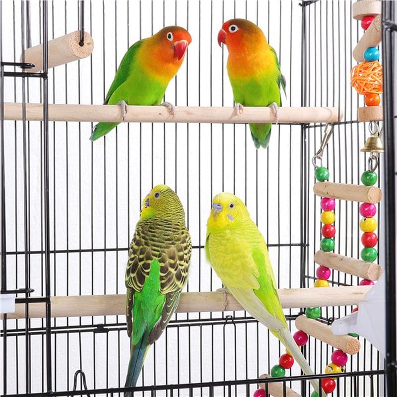 Yaheetech Rolling Metal Bird Cage with Detachable Stand Large Parrot Cage W/ Stand & Toys Budgies Cockatiels Parakeets Animals & Pet Supplies > Pet Supplies > Bird Supplies > Bird Cages & Stands Yaheetech   