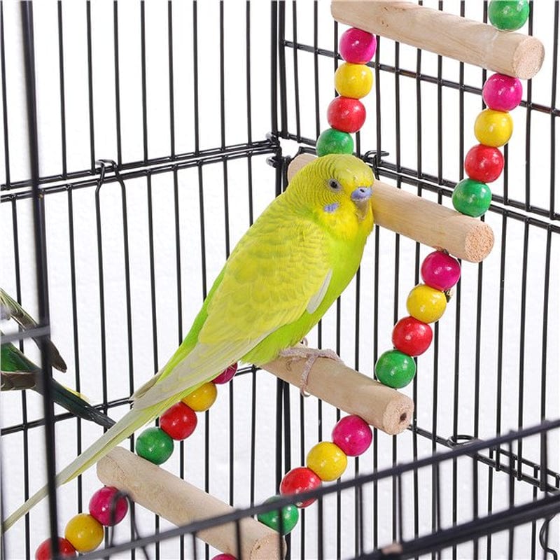 Yaheetech Rolling Metal Bird Cage with Detachable Stand Large Parrot Cage W/ Stand & Toys Budgies Cockatiels Parakeets Animals & Pet Supplies > Pet Supplies > Bird Supplies > Bird Cages & Stands Yaheetech   