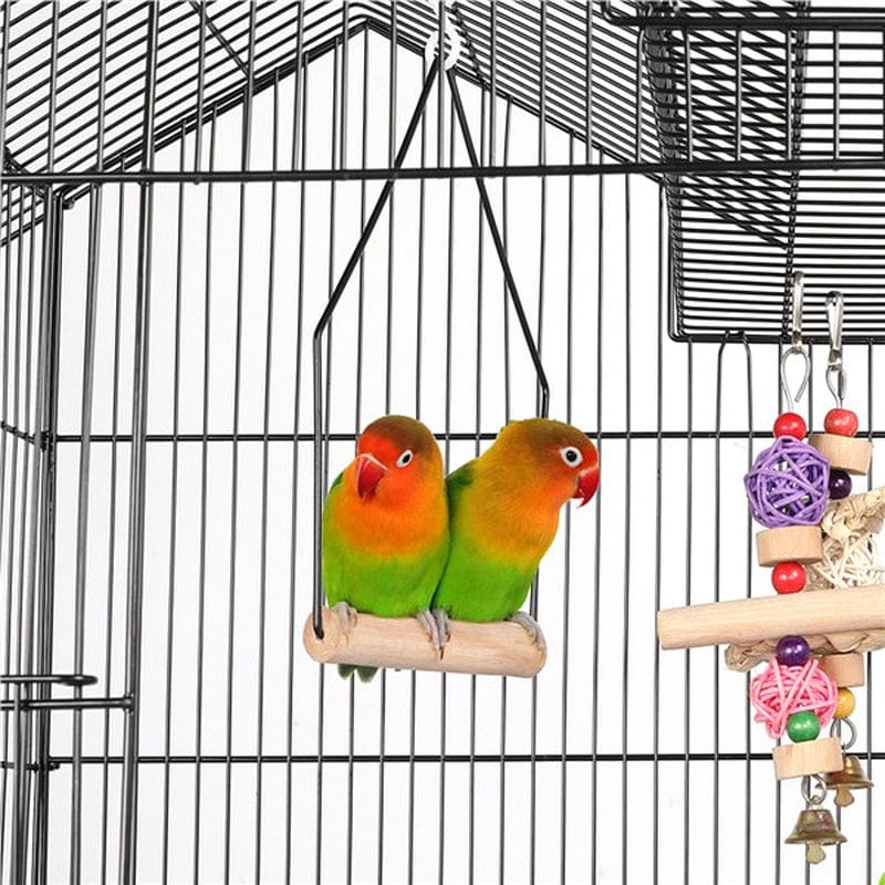 Yaheetech Rolling Metal Bird Cage with Detachable Stand Large Parrot Cage W/ Stand & Toys Budgies Cockatiels Parakeets Animals & Pet Supplies > Pet Supplies > Bird Supplies > Bird Cages & Stands Yaheetech   