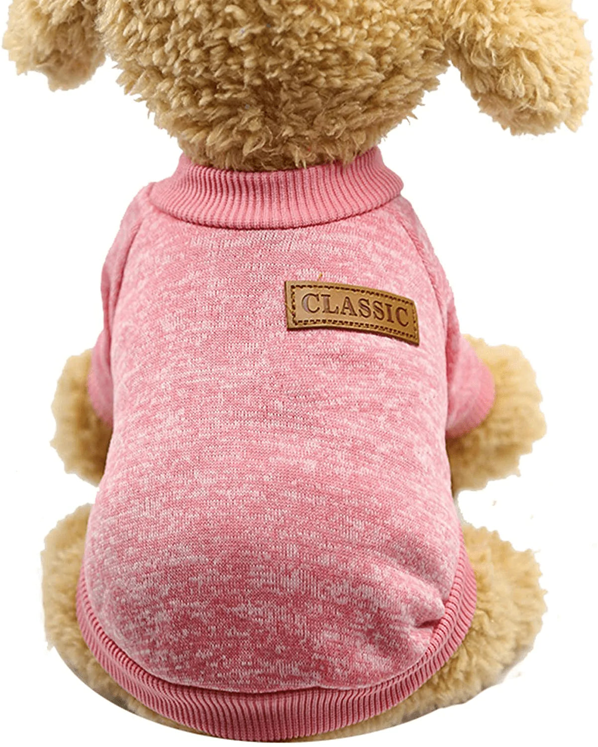 YAODHAOD Dog Sweater Winter Pet Dog Clothes Knitwear Soft Thickening Warm Pup Dogs Sweatshirt Coat for Small Dog Puppy Kitten Cat Animals & Pet Supplies > Pet Supplies > Cat Supplies > Cat Apparel YAODHAOD Pink Medium 