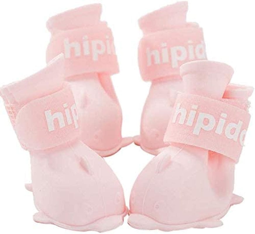 Yeduzyn 4Pcs Waterproof Dog Boots Dog Shoes for Snow and Rain Teddy Pomeranian Bichon Small Dogs Size Runs Small Please Check the Boots Size Carefully(Pink, Large) Animals & Pet Supplies > Pet Supplies > Dog Supplies > Dog Apparel Yeduzyn   