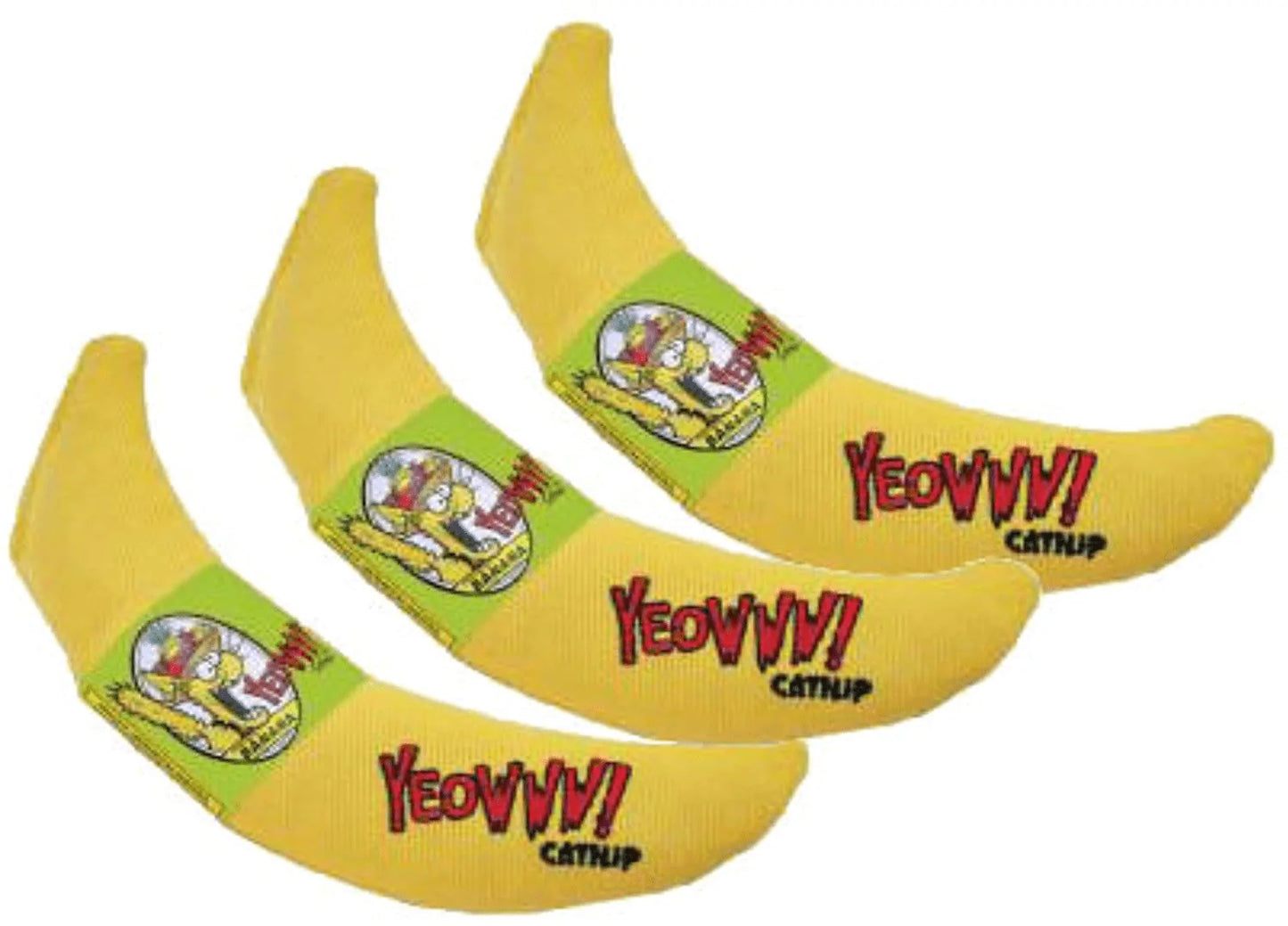 YEOWWW! Duckyworld 100% ORGANIC CATNIP Leaf & Flower Cat Toy BANANA 3 PACK Animals & Pet Supplies > Pet Supplies > Cat Supplies > Cat Toys Yeowww!   