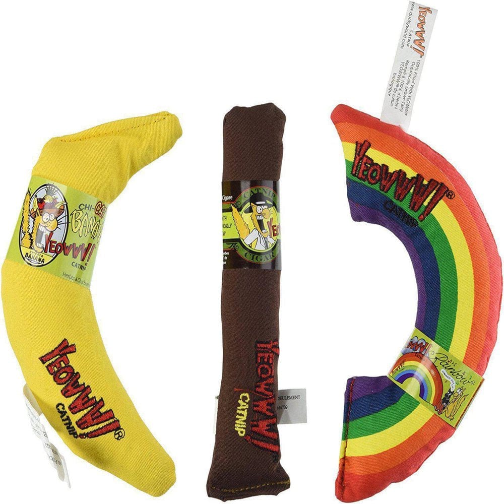 Yeowww! Rainbow Cat Toy Animals & Pet Supplies > Pet Supplies > Cat Supplies > Cat Toys Ducky World Combo Banana/Rainbow/Cigar  