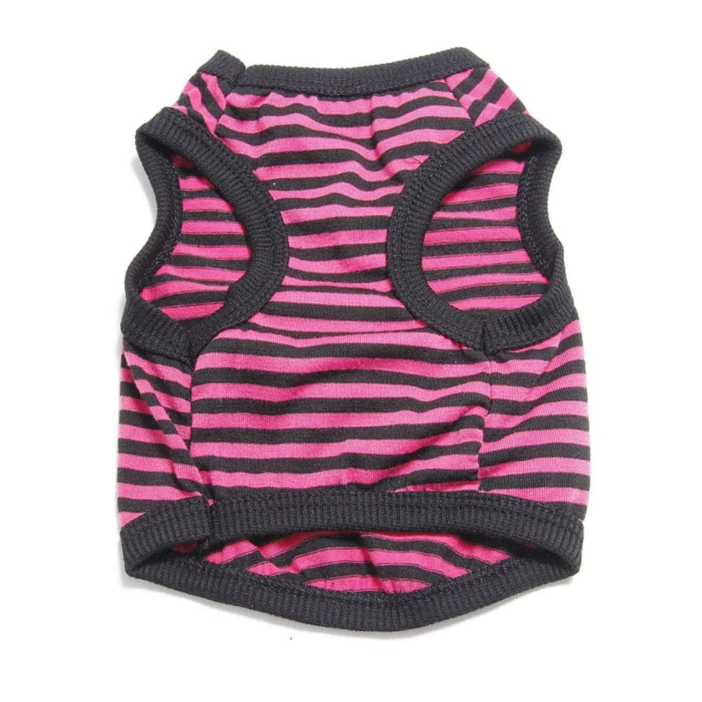 Yesbay Adorable Stripe Pet Dog Puppy Cat Vest Clothes Costume Breathable Apparel Outfit,Blue Animals & Pet Supplies > Pet Supplies > Cat Supplies > Cat Apparel Yesbay S Pink 