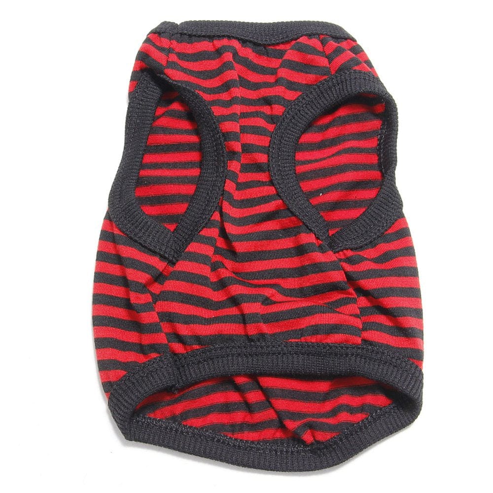 Yesbay Adorable Stripe Pet Dog Puppy Cat Vest Clothes Costume Breathable Apparel Outfit,Blue Animals & Pet Supplies > Pet Supplies > Dog Supplies > Dog Apparel Yesbay L Red 