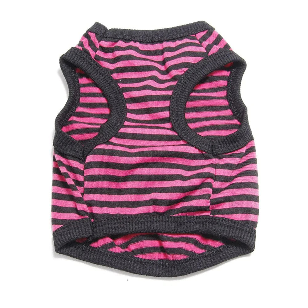 Yesbay Adorable Stripe Pet Dog Puppy Cat Vest Clothes Costume Breathable Apparel Outfit,Blue Animals & Pet Supplies > Pet Supplies > Dog Supplies > Dog Apparel Yesbay S Pink 