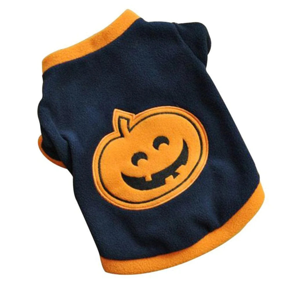 Yesbay Cute Pet Dog Halloween Pumpkin T-Shirt Warm Costume Breathable Clothes Apparel Animals & Pet Supplies > Pet Supplies > Dog Supplies > Dog Apparel Yesbay   