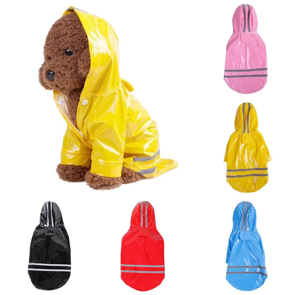 Yesbay Pet Dog Puppy Hooded Raincoat Waterproof Jacket Outdoor Costume Apparel Jumpsuit,Blue Animals & Pet Supplies > Pet Supplies > Dog Supplies > Dog Apparel Yesbay XL Blue 