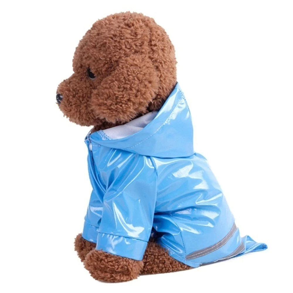 Yesbay Pet Dog Puppy Hooded Raincoat Waterproof Jacket Outdoor Costume Apparel Jumpsuit,Blue Animals & Pet Supplies > Pet Supplies > Dog Supplies > Dog Apparel Yesbay   