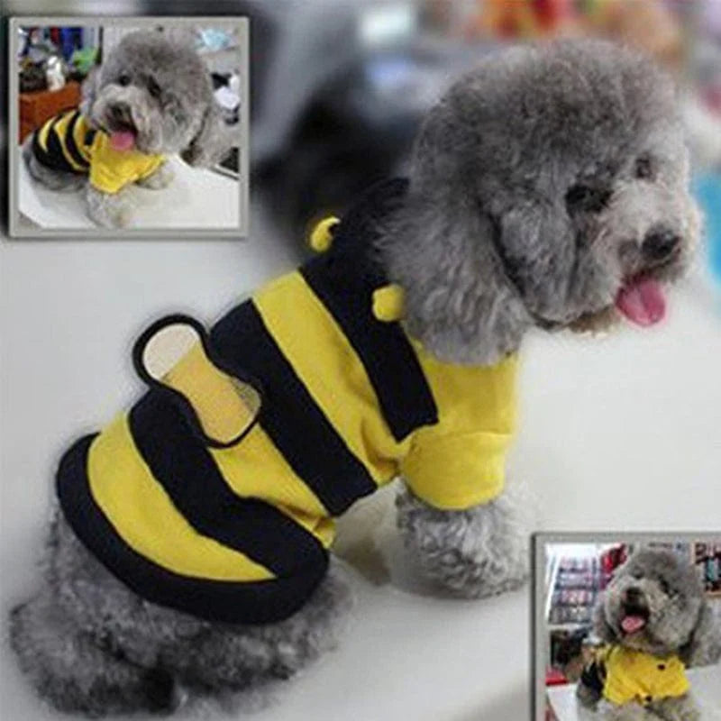 Yesbay Pet Hoodie Clothes Cute Fancy Puppy Apparel Costume Cat Dog Coat Outfit Bee Style Animals & Pet Supplies > Pet Supplies > Cat Supplies > Cat Apparel Yesbay   