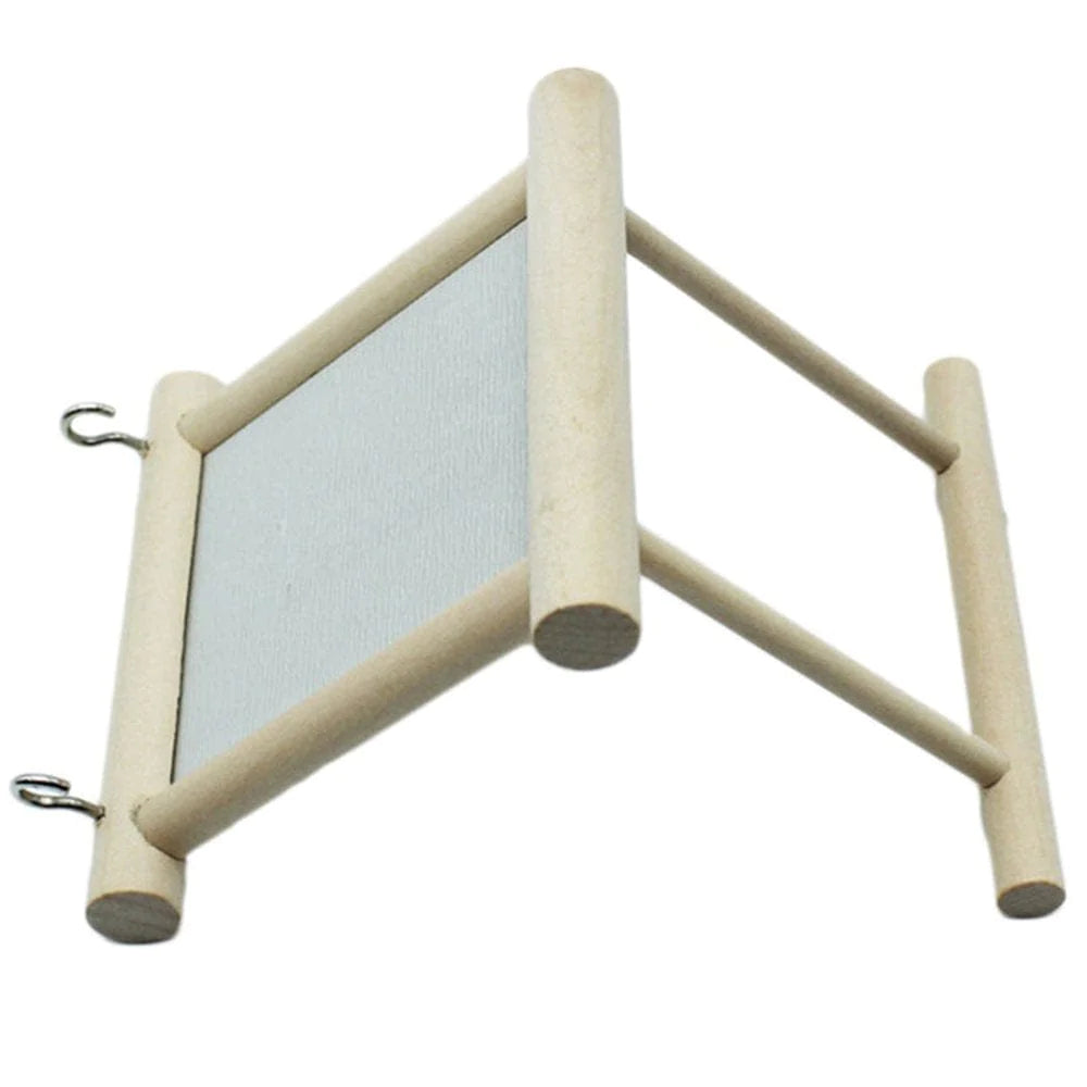 Yesbay Wooden Bird Toy Mirror Stand Platform Toys for Parrots Cockatiel Vogel Animals & Pet Supplies > Pet Supplies > Bird Supplies > Bird Toys Yesbay   