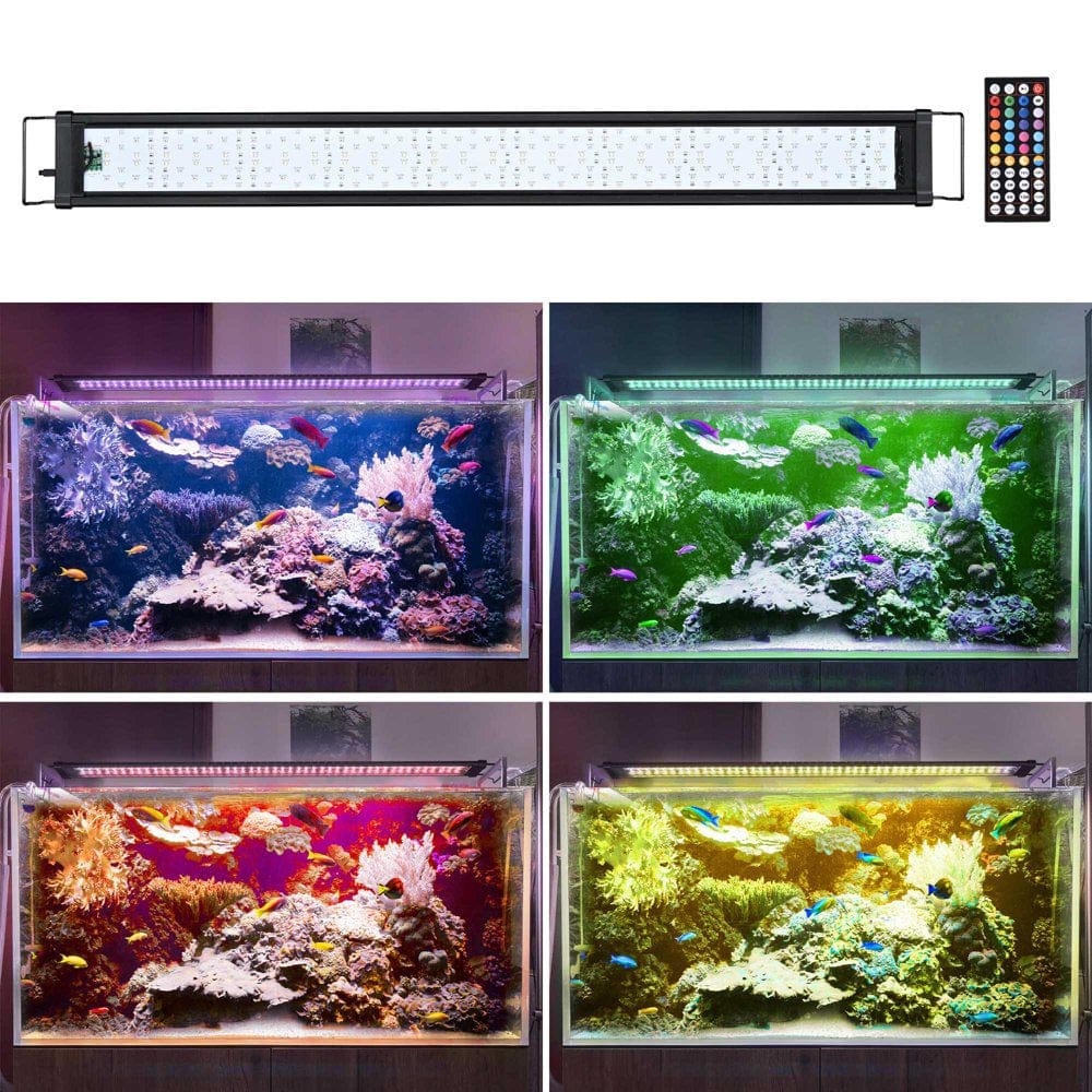 Yescom Aquabasik Aquarium LED Light with Timer Dimmable Lamp for Fish Tank Home Animals & Pet Supplies > Pet Supplies > Fish Supplies > Aquarium Lighting Yescom   