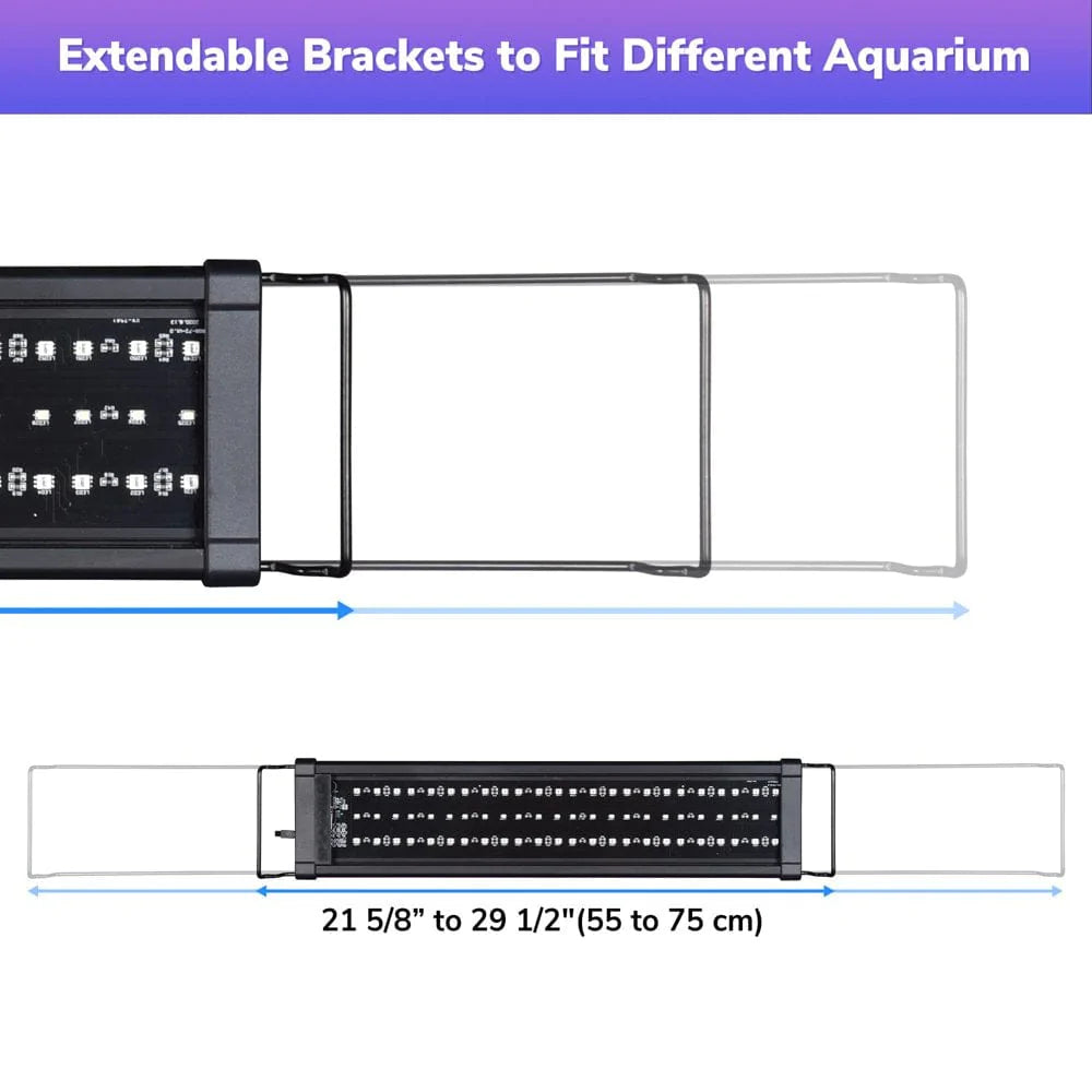 Yescom Aquabasik Aquarium LED Light with Timer Dimmable Lamp Remote Control Fish Tank Animals & Pet Supplies > Pet Supplies > Fish Supplies > Aquarium Lighting Yescom   