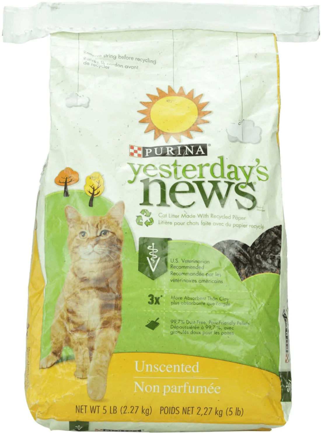 Yesterday'S News Original Cat Litter - Unscented - 5 Lb