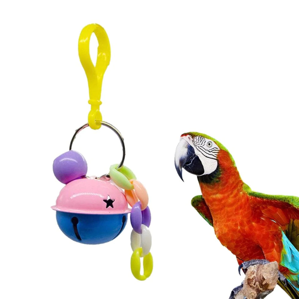 YEUHTLL 14Packs Bird Swing Chewing Toys Hanging Ladder Perch Parrot Mirror Cage Bell Toys Wood Beads Chew Bite Toy Animals & Pet Supplies > Pet Supplies > Bird Supplies > Bird Ladders & Perches YEUHTLL   