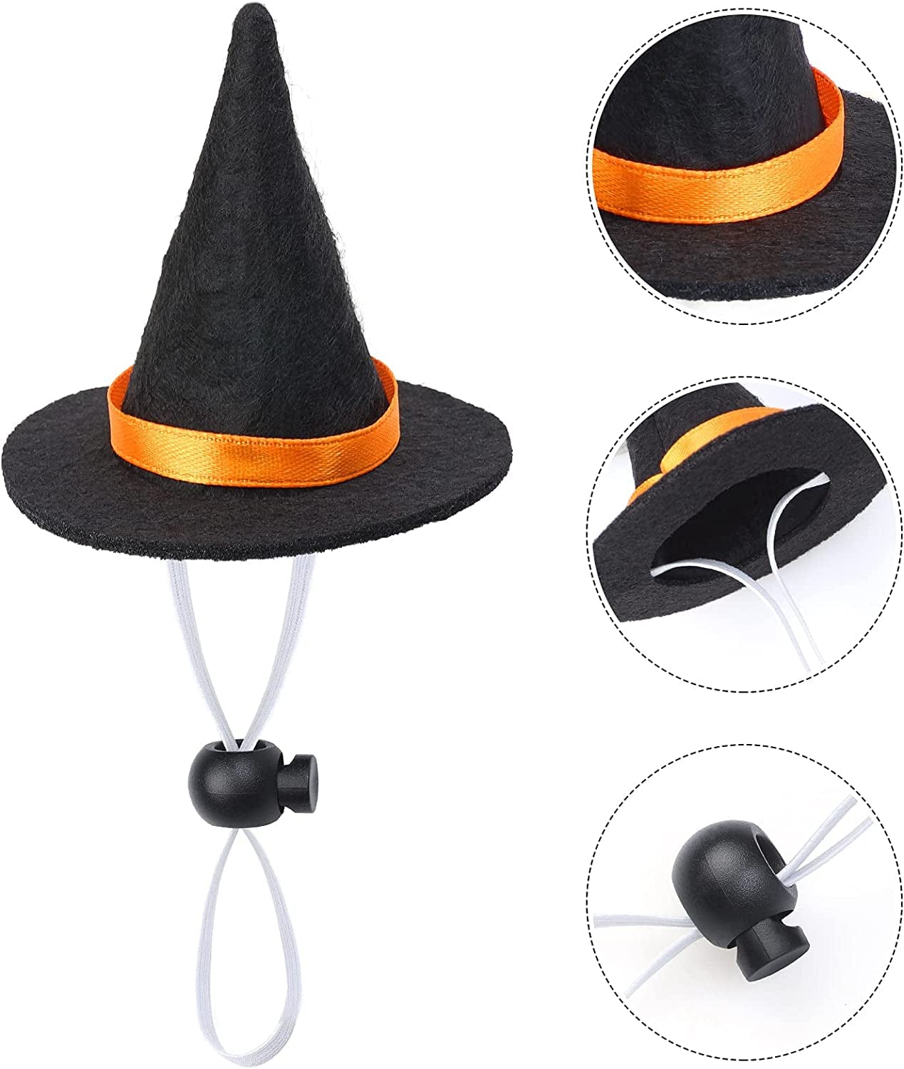 Yewong 3 Pieces Pet Hat Pet Sailor Captain Hat Cowboy Hat Witch Hat Dog Cat Pet Costume Hat for Halloween Party Photo Props Supplies Animals & Pet Supplies > Pet Supplies > Dog Supplies > Dog Apparel Yewong   