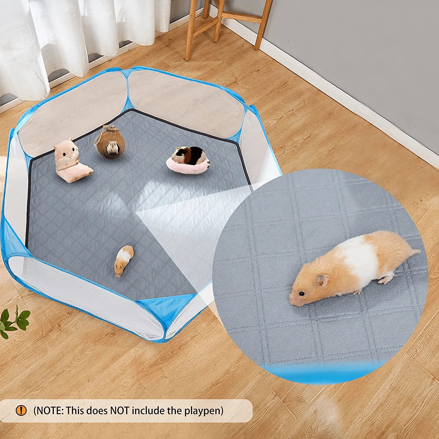 YGCASE Washable Fleece Cage Liners for Hexagonal Small Animal