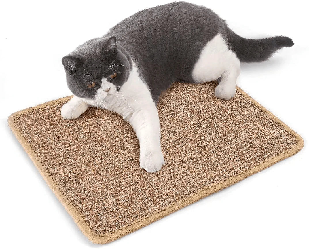 YIISHI Cat Scratch Pad, Durable Sisal Cats Scratcher, Cat Scratchers for Indoor Cats Grinding Claws and Protecting Furniture Couch Carpets Animals & Pet Supplies > Pet Supplies > Cat Supplies > Cat Furniture YIISHI Sisal Material 11.6*15.7*0.75 inches 