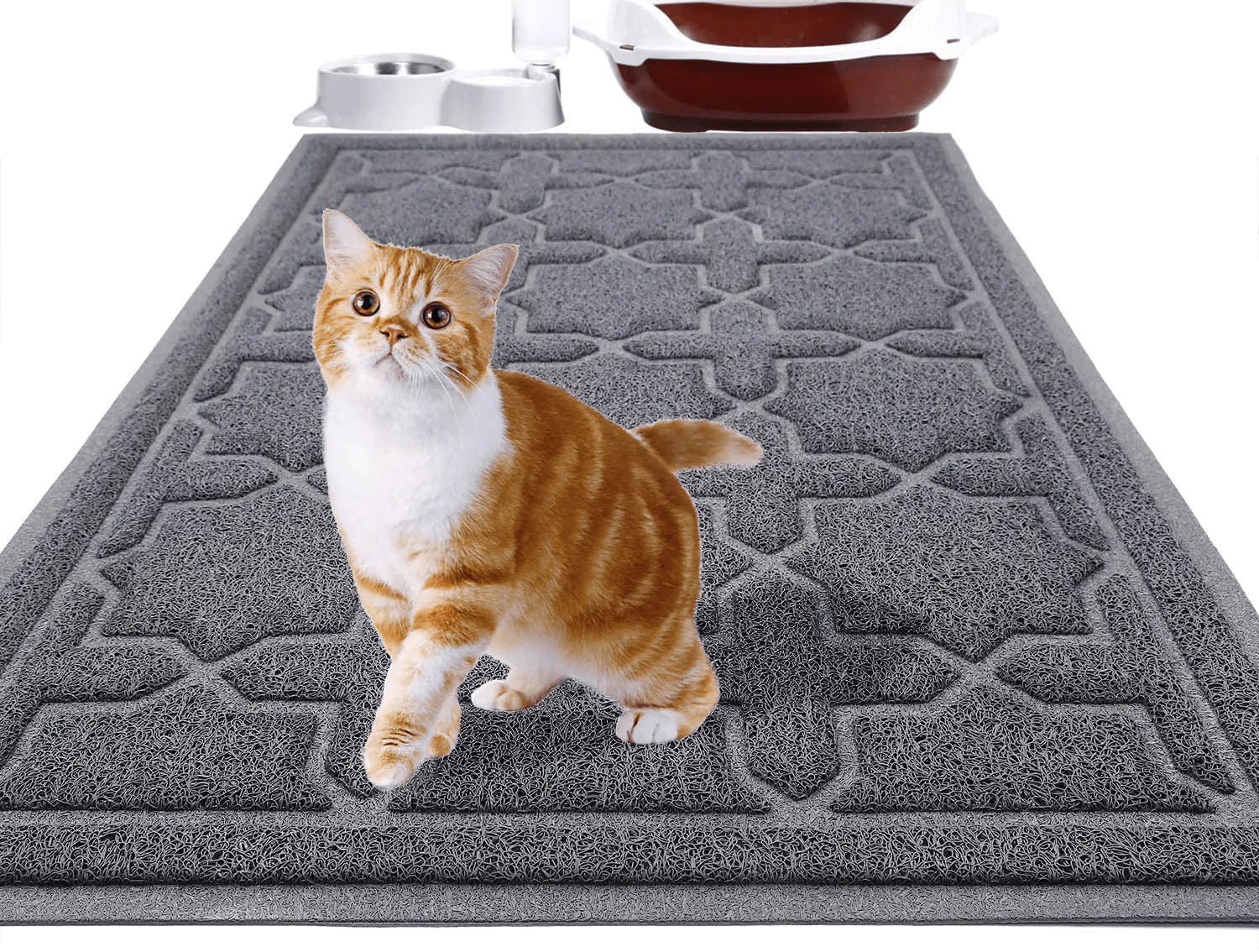 Yimobra Durable Premium Cat Litter Mat, XL Jumbo and Extra Large Cat Box Mats, Easy Clean Non-Slip and Water Proof Litter Trapping Mat, Pet Litter Floor Mats, Soft, No Phthalate Animals & Pet Supplies > Pet Supplies > Cat Supplies > Cat Litter Box Mats Yimobra   