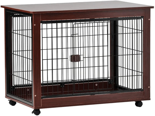 YINGYU Wooden Indoor Dog Cage Coffee Table 39 Inch, Wire Wood Structure, Lockable, Medium and Large Dog House, Indoor Use Animals & Pet Supplies > Pet Supplies > Dog Supplies > Dog Houses YINGYU   