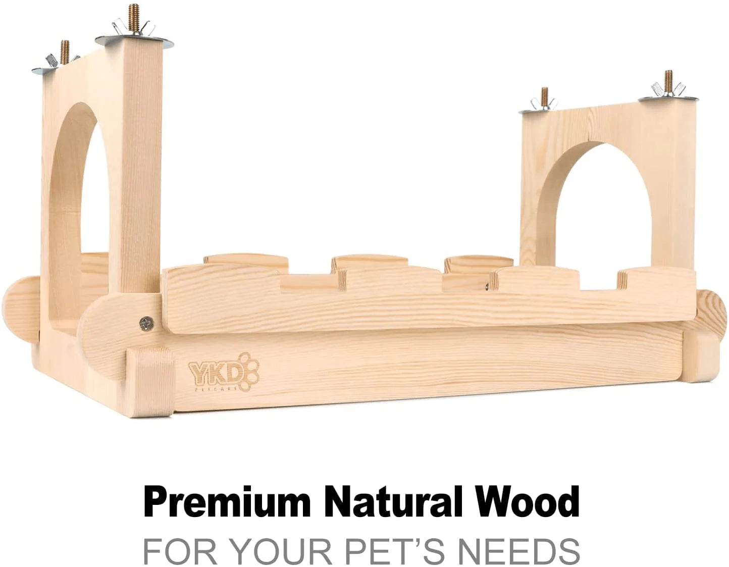 YKD Chinchilla Wood Suspension Bridge, Hanging Large Small Animal Wooden Bridge Platform, Small Animals Habitat Toy for Chinchillas Sugar Gliders Rats Squirrel Animals & Pet Supplies > Pet Supplies > Small Animal Supplies > Small Animal Habitat Accessories YKD   