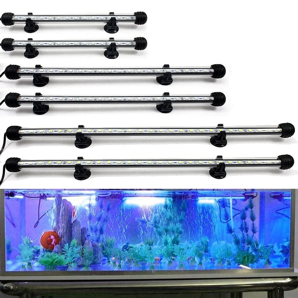 YLHHOME Aquarium LED Light Fish Tank Light LED Light Bar Stick with Timer Auto On/Off White & Blue 3 Light Modes Dimmable Animals & Pet Supplies > Pet Supplies > Fish Supplies > Aquarium Lighting YLHHOME 37cm 42LEDs US Plug  