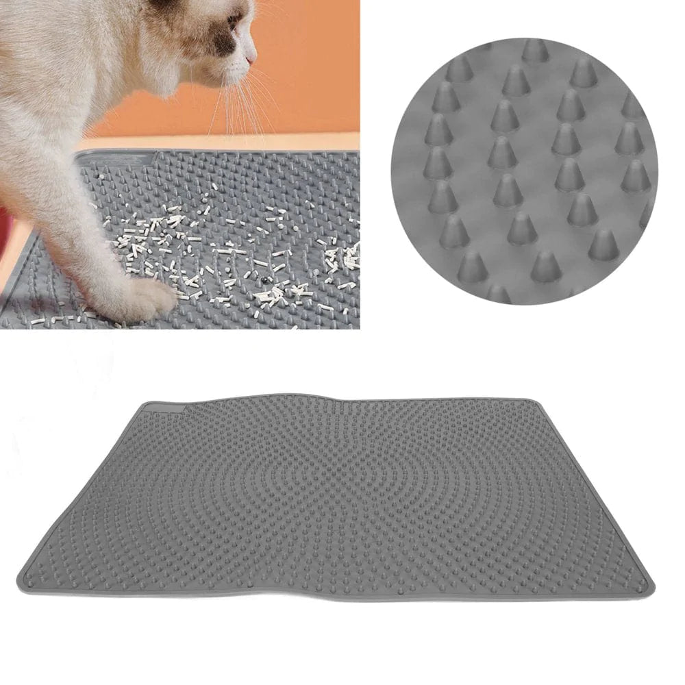 YLSHRF Cat Litter Trapping Mat,Litter Trapping Pad Waterproof Prevent Slip Free Silicone Cat Litter Box Mat for Kitten,Litter Trapping Pad Animals & Pet Supplies > Pet Supplies > Cat Supplies > Cat Litter Box Mats YLSHRF   