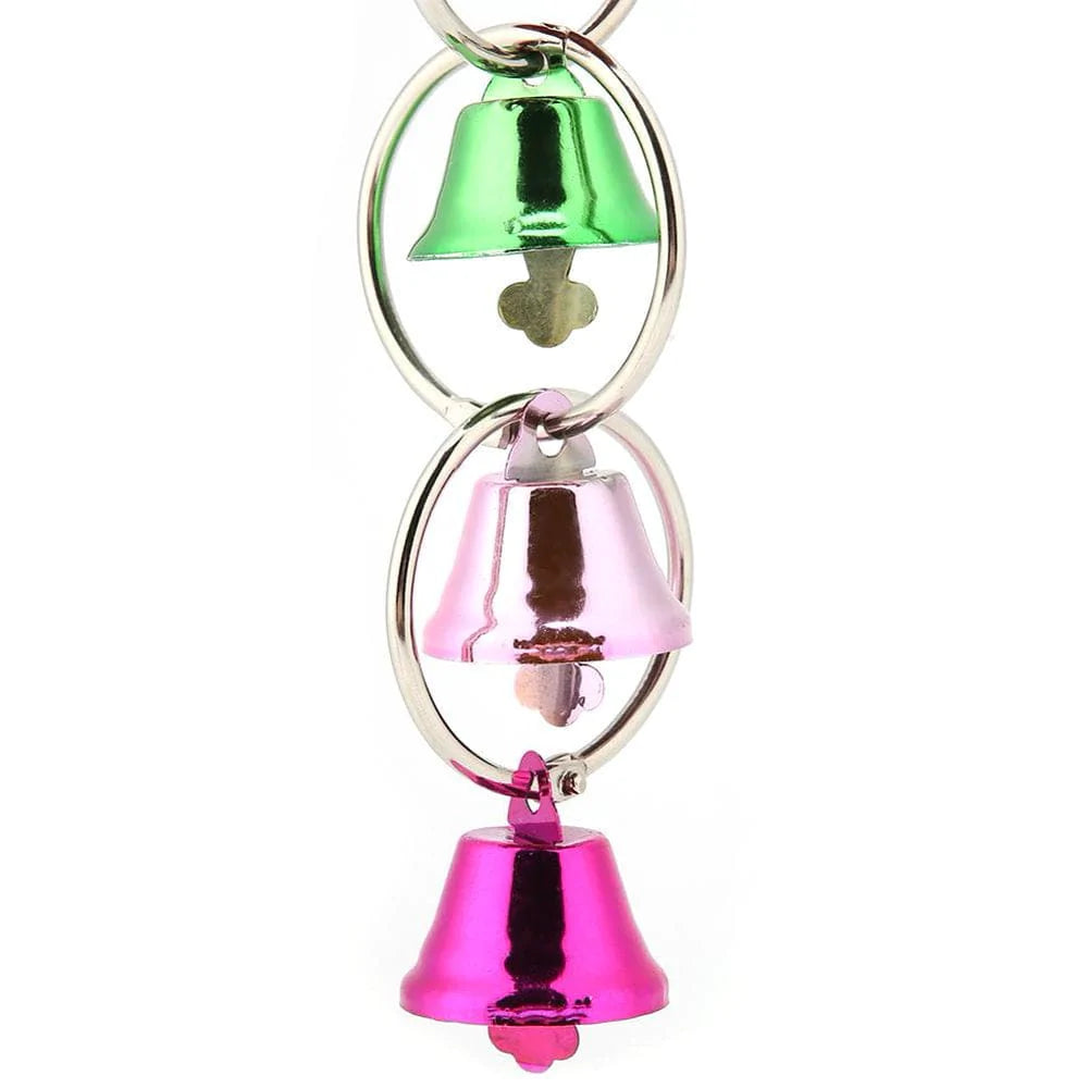 YLSHRF Hanging Toy Parrot Bells, Hanging Bells Toy,Parrot Toy Bird Toys Hanging Bells Toy Parrot Toy Suitable for Parrots and Birds Animals & Pet Supplies > Pet Supplies > Bird Supplies > Bird Toys YLSHRF   