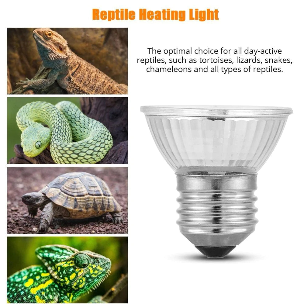 Ymiko Heating Light, Aquarium Heating Light,75W Heating Light Bulb Aquarium Lamp for Pet Reptile Turtles
