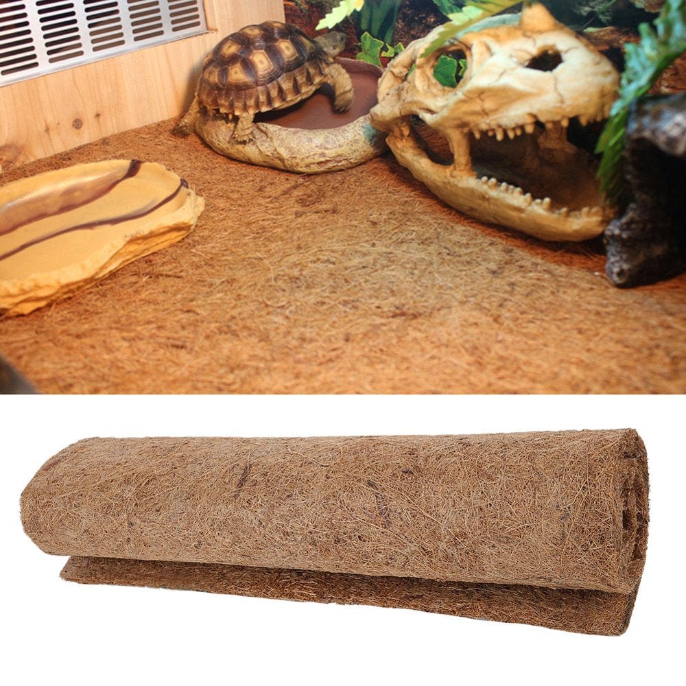 Ymiko Reptile Landscaping Decor Reptile Cage Box Mat Pet Pad, for Tortoise Lizard Pet Accessories Decor