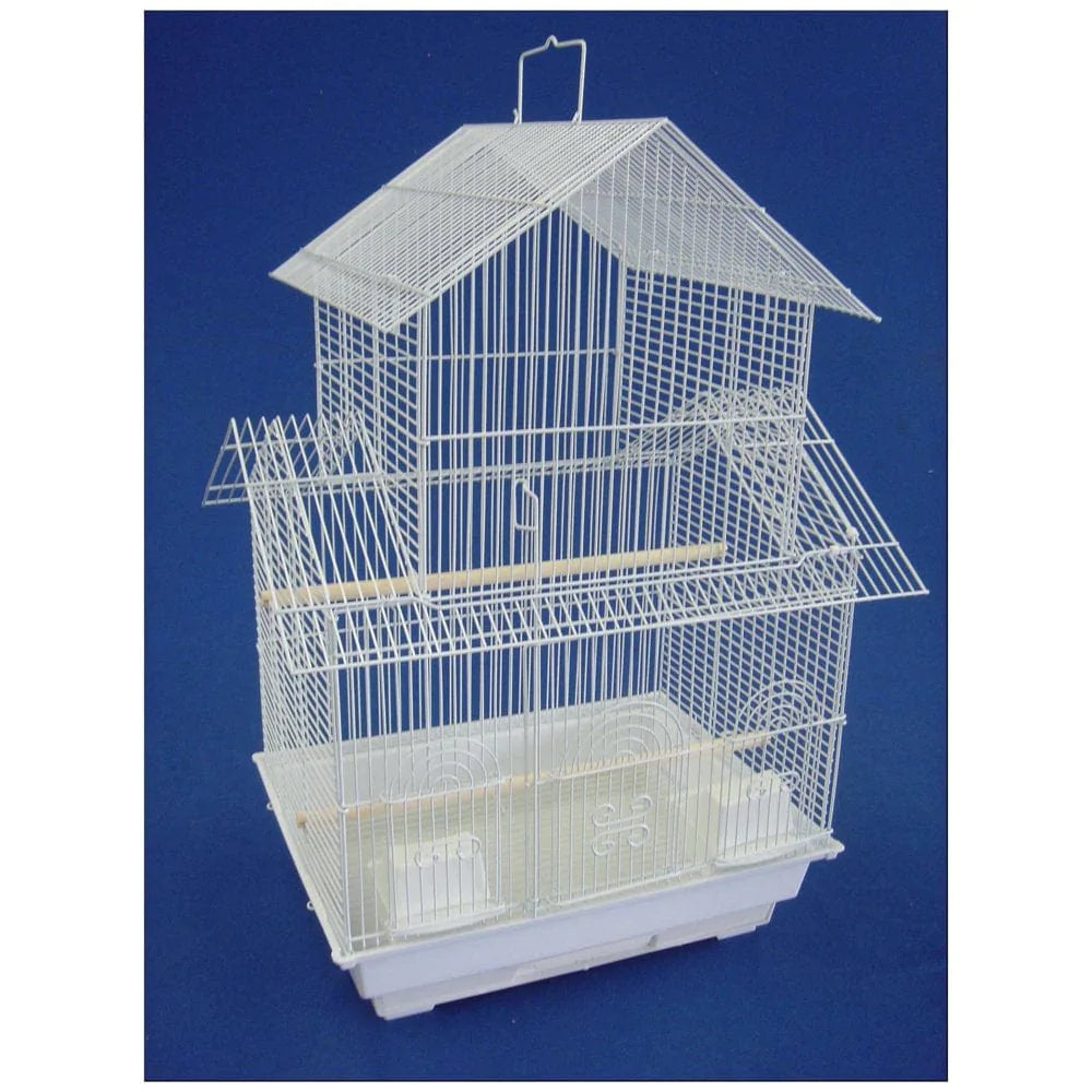 YML 5844-4814BLK Pagoda Small Bird Cage with Stand in Black Animals & Pet Supplies > Pet Supplies > Bird Supplies > Bird Cages & Stands YML   