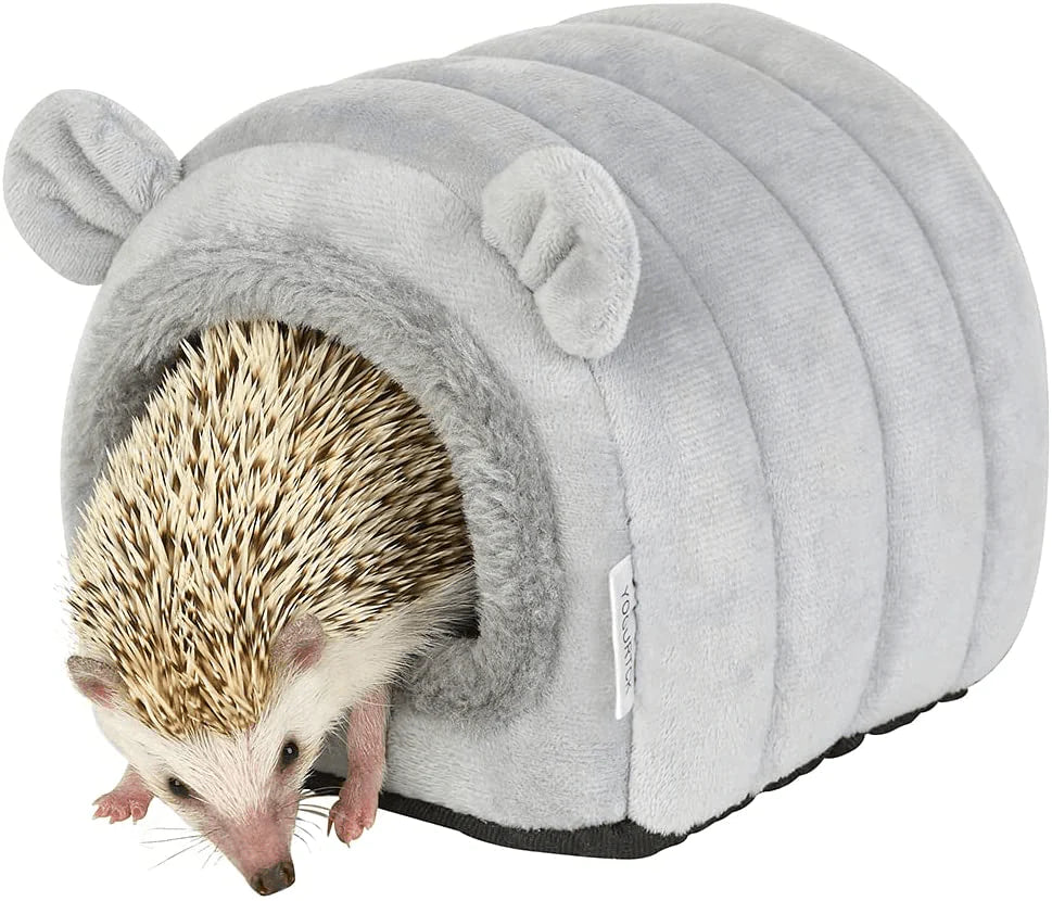 YOGURTCK Hamster Hedgehog Guinea Pig Cave Bed Nest Hideout, Small Animals Cage Supplies Warm House - Gray Animals & Pet Supplies > Pet Supplies > Small Animal Supplies > Small Animal Habitat Accessories YOGURTCK Small  