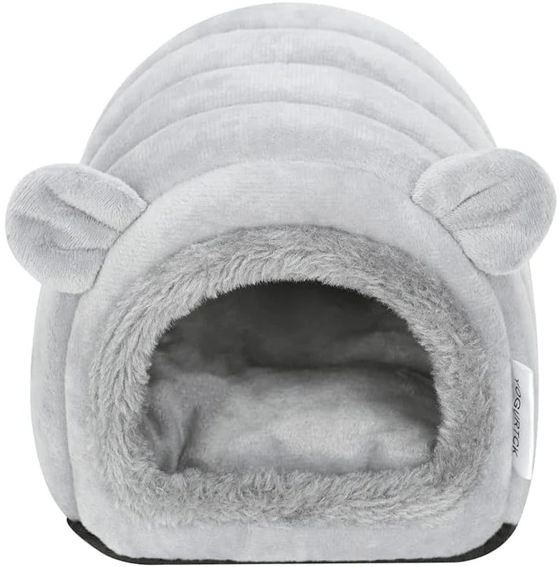 YOGURTCK Hamster Hedgehog Guinea Pig Cave Bed Nest Hideout, Small Animals Cage Supplies Warm House - Gray Animals & Pet Supplies > Pet Supplies > Small Animal Supplies > Small Animal Habitat Accessories YOGURTCK   