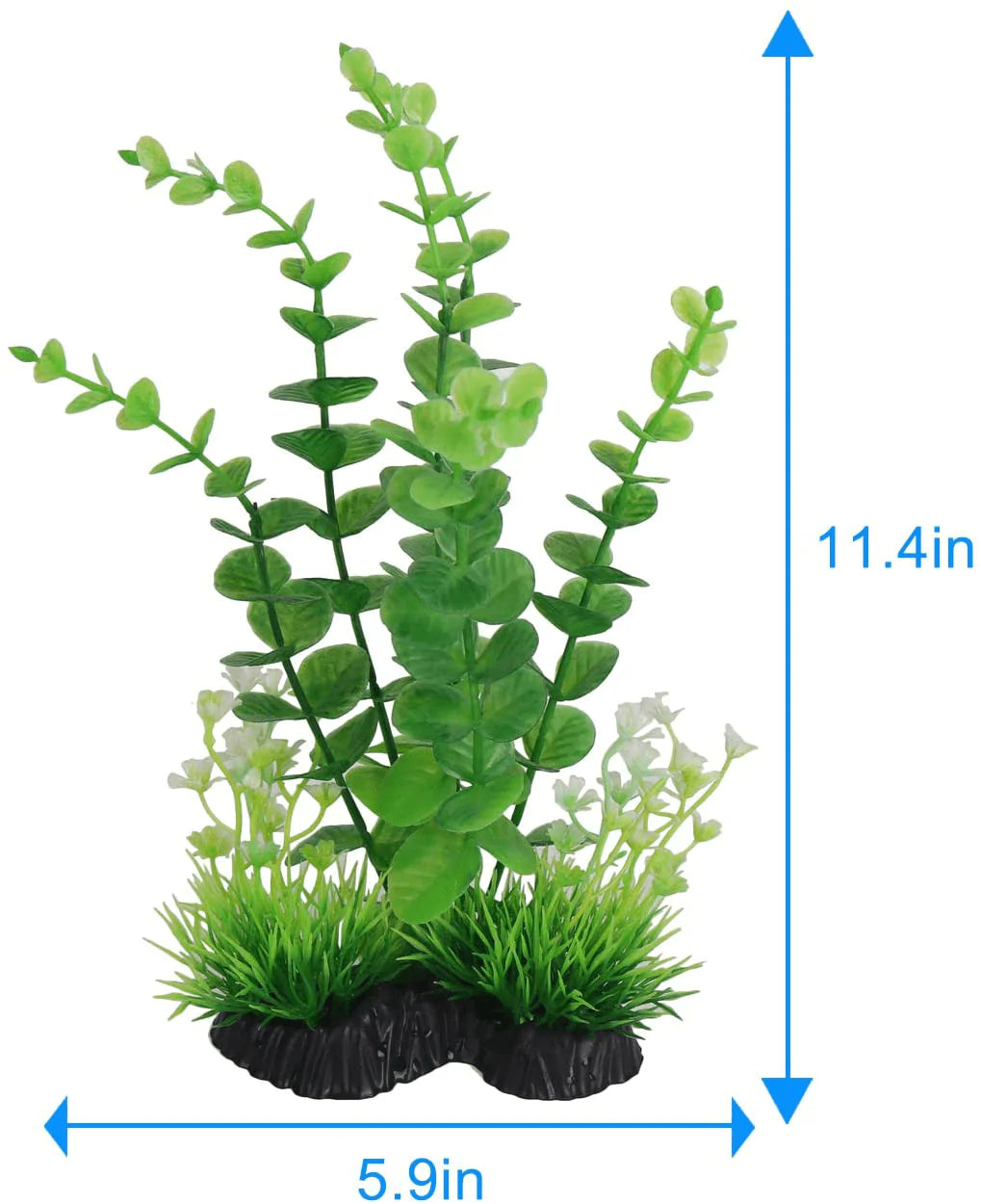 YOJOE Aquarium Plants Aquarium Decor Plastic Plants Fish Tank Decoration Aquarium Plant Set Green Plants, Aquarium Green Plants Set 5 Pieces Animals & Pet Supplies > Pet Supplies > Fish Supplies > Aquarium Decor YOJOE   