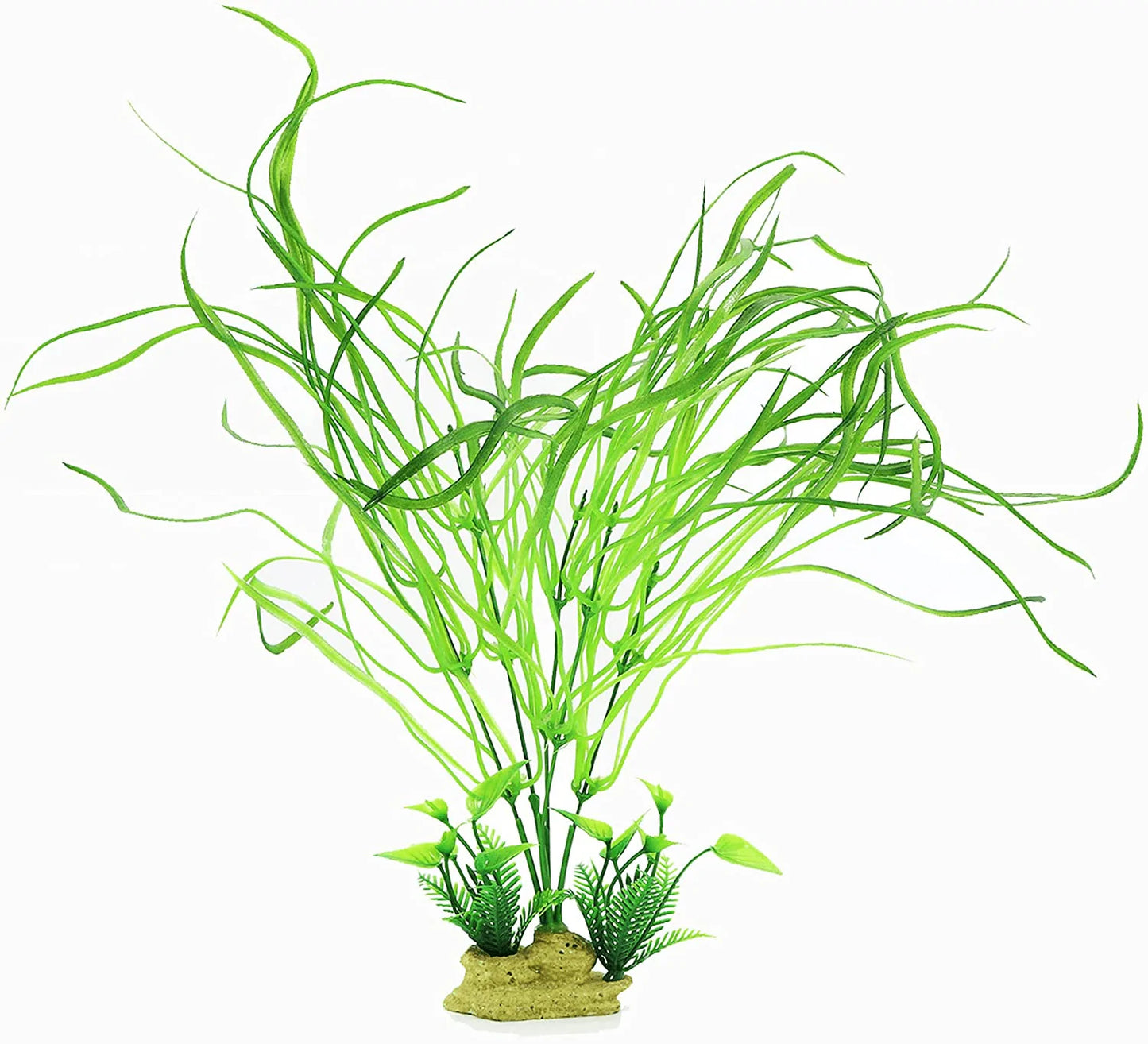 YOJOE Aquarium Plants Aquarium Decor Plastic Plants Fish Tank Decoration Aquarium Plant Set Green Plants, Aquarium Green Plants Set 5 Pieces Animals & Pet Supplies > Pet Supplies > Fish Supplies > Aquarium Decor YOJOE 15 in Green  
